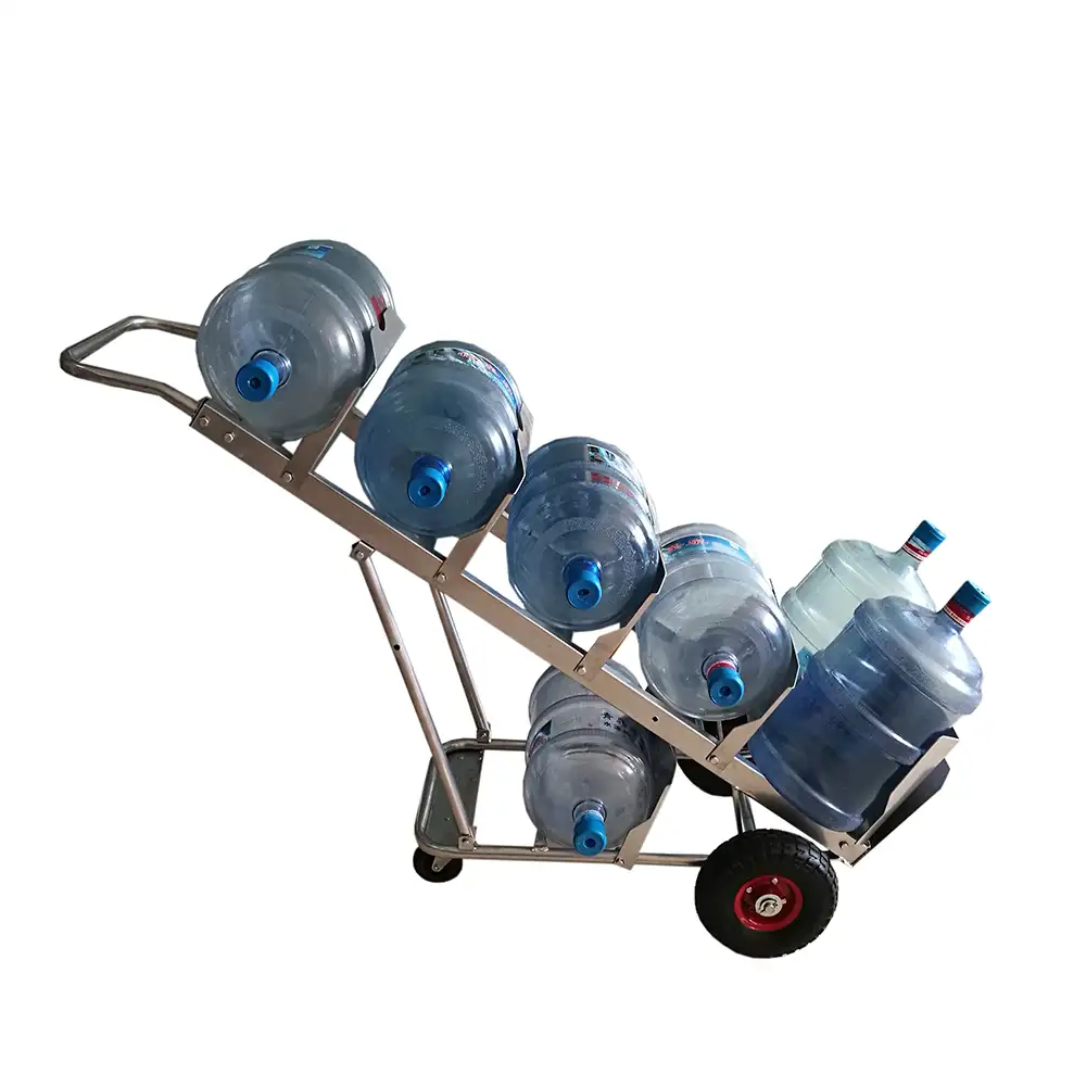 Chariot à main pliable en acier pour bouteilles d'eau, livraison gratuite