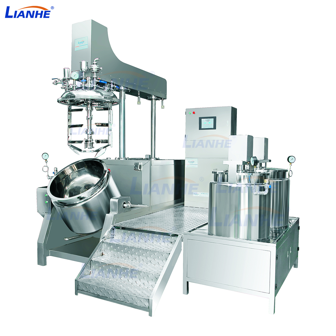 Косметический смеситель с баком, вакуумный гомогенизатор, эмульгатор, машина для изготовления лосьона для лица/Крема/тела