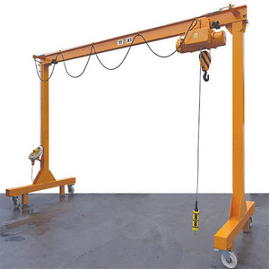 Portal Soort Kleine Portaalkraan Frame 1ton Met Mobiele Einde Truck 1500Kg 8M Gemakkelijk Bediend Ligger Portaalkraan elektrische Takel 2-8M - Product Image 1