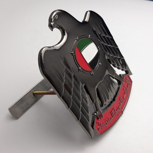 Emblema de Águila Halcón de Dubái en Níquel Negro para Automóvil, Emiratos Árabes Unidos - Product Image 3
