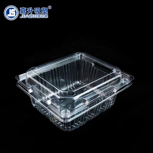 Eco-friendly clear plastic clamshell and Vegetable and fruit storage plastic packaging clamshell and food container