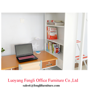 Mới Nhất Thiết Kế Cao Đẳng Sinh Viên Ký Túc Xá Kim Loại Căn Hộ Loft Giường Với Bàn - Product Image 6