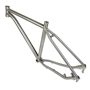 Titanyum alaşımlı MTB yağ bisiklet iskeleti 27.5, dağ bisikleti çerçeve disk fren