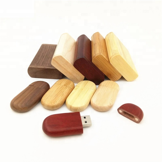 Wooden USB 2.0 3.0 Flash Drive Data Storage Memory Stick USB Stick Pendrive with Wooden Box