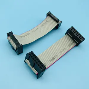 AWM2651 28awg 6 12 14 16 20 24 44 50 64 Pin 2.54 Mm Pitch IDC Connectors Flat Ribbon Cable