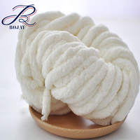 Fil à tricoter en polyester 100% pour crochet épais et moelleux, fantaisie, en gros