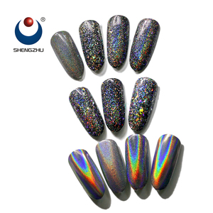 Pigmento Cromado Camaleón Mágico, <span class=keywords><strong>Efecto</strong></span> Espejo Arcoíris Galáctico para Uñas, Pintura Holográfica en Polvo - Product Image 4
