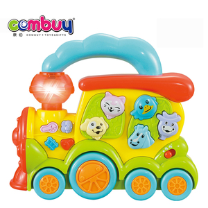 <span class=keywords><strong>Animali</strong></span> <span class=keywords><strong>treno</strong></span> apprendimento precoce luce del suono giocattolo del bambino musicale - Product Image 2
