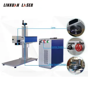 Máquina de gravação de anéis para pernas, anel de pássaros/anel de porco, laser, marcação a laser 20w, máquina de marcação a laser de fibra