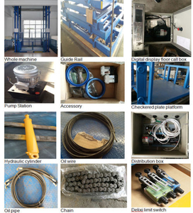 W 2ton 15m công nghiệp nút điều khiển động cơ điện thang máy dọc thang máy nâng hàng điện thang máy nền tảng nâng hàng thủy lực - Product Image 6