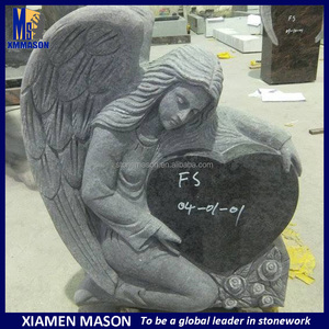 Antiguo en forma de corazón del ángel que llora monumentos para monumentos <span class=keywords><strong>funerarios</strong></span> - Product Image 1