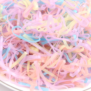 BELLEWORLD Bán Sỉ Dây Buộc Tóc Co Giãn Liền Mạch <span class=keywords><strong>TPU</strong></span> Trong Suốt Dùng Một Lần Dây Buộc Tóc Bằng Cao Su Cho Bé Gái - Product Image 6