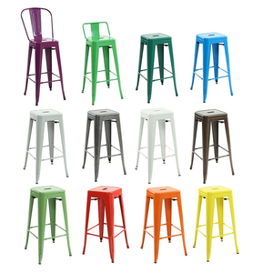 Jambes hautes Sans Bras Barre Carrée Chaises En Métal Bon Prix Intérieur Cuisine Tabouret <span class=keywords><strong>de</strong></span> <span class=keywords><strong>Bar</strong></span> <span class=keywords><strong>Chaise</strong></span> - Product Image 2