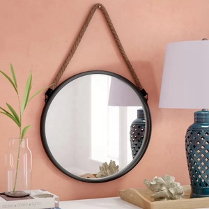 Bagno moderno Rotondo Decorativo <span class=keywords><strong>Specchio</strong></span> nero <span class=keywords><strong>con</strong></span> la <span class=keywords><strong>Corda</strong></span> - Product Image 1
