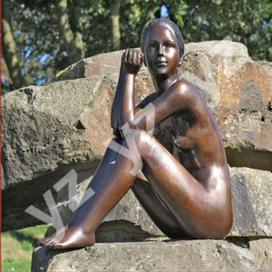 Belle vie taille bronze <span class=keywords><strong>nude</strong></span> lady statue - Product Image 1