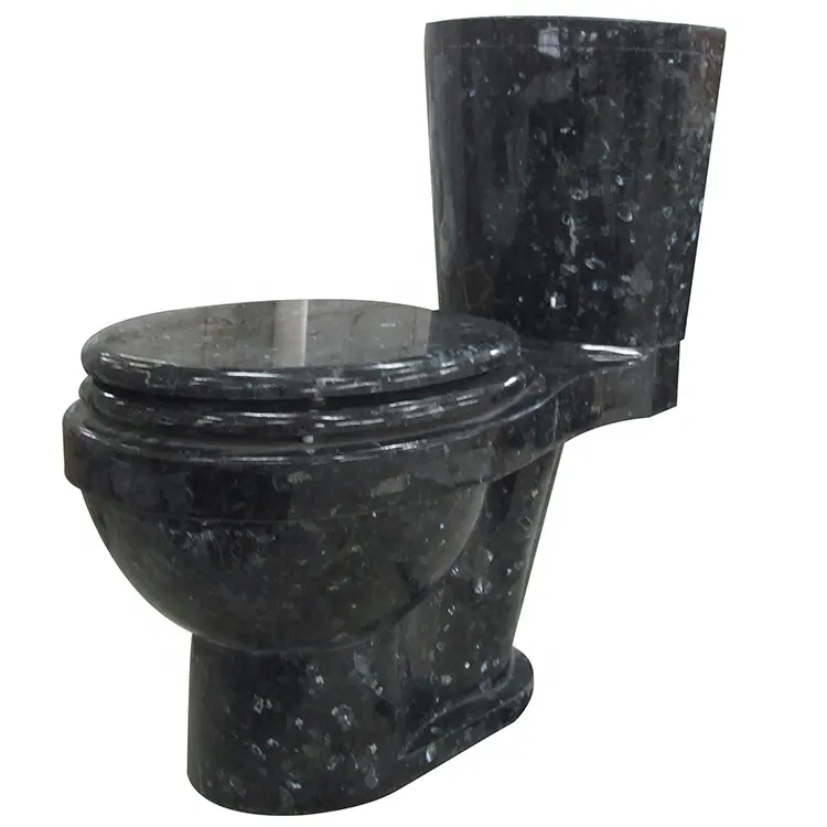 Natural de piedra de granito chino Wc Perla Azul baño con tanque