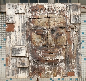 Pintura al óleo de Buda 3D abstracta sobre Metal - Product Image 2
