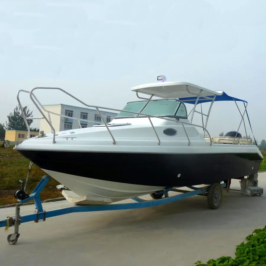 Waterwish Nuovo Stile Cuddy Cabina Yacht In Fibra di vetro Barca Di Lusso Con Serbatoio Olio e Console