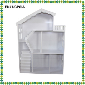 Popular casa de muñecas 2 en 1 librería de madera estante de libros para revistas para niños - Product Image 6