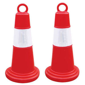 यातायात शंकु चिंतनशील सड़क सुरक्षा उपकरण प्लास्टिक का इस्तेमाल किया - Product Image 2