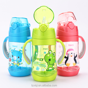 450ml Enfants paille bouteille d'eau SANS BPA enfants gobelet avec poignée - Product Image 1