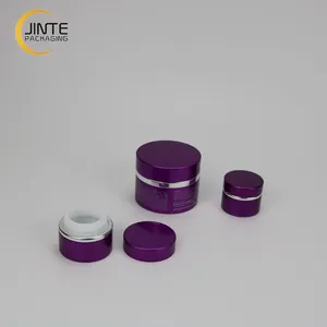 Pots à cosmétiques en aluminium avec intérieur en PP, pour 5g, Gel UV, tube noir, peut être personnalisé