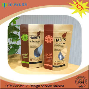 Food Grade Aluminum Foil Printed Kraft Paper <b>Stand</b> up Pouches for Flour Packaging - Product Image 6