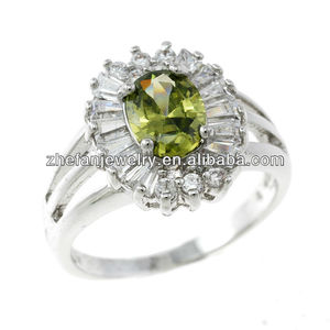 solitario anillo de <span class=keywords><strong>diamantes</strong></span> con el rodio plateado fabricante de china - Product Image 1
