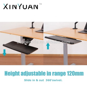 Plateau gauche/droit en fer et bois <span class=keywords><strong>pour</strong></span> clavier et tapis de souris de 25kg <span class=keywords><strong>pour</strong></span> bureau debout - Product Image 6