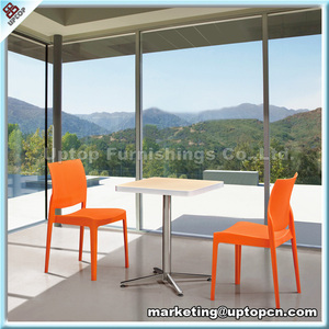 (SP-CT516) moderno <span class=keywords><strong>restaurante</strong></span> de comida rápida cuadrado blanco mesa y silla de plástico - Product Image 5
