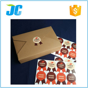 Adhesivo de Papel Kraft en Forma de <span class=keywords><strong>Corazón</strong></span> Personalizadas <span class=keywords><strong>Gracias</strong></span> Pegatina Del Sello - Product Image 6