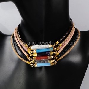 Zxwx255 — collier ras du cou en cuir avec pierre pour femmes, nouveauté 2017 - Product Image 3