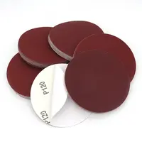 5 Zoll PSA selbst klebende Schleifpapiers ch eiben Rotes Aluminiumoxid-Schleifpapier zum Polieren und Schleifen