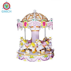 Parco divertimenti per bambini all'aperto 6 posti Mini carosello piccolo motore elettrico Merry-go-round - Product Image 1