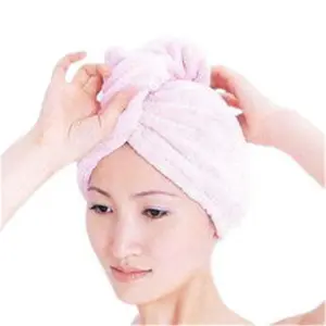 Micro Vezel Haar Microvezel Haar Aquis Microfiber Turban handuk rambut Salon bungkus handuk rambut untuk wanita