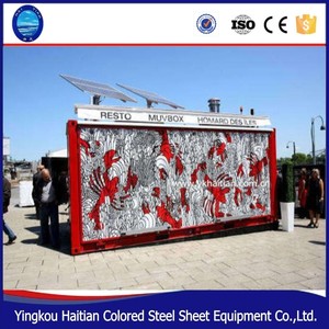 Prefabricadas China Anti óxido moderno <span class=keywords><strong>Modu</strong></span> pequeño kiosco Bar tiendas cabinas Club tiendas contenedor Casa de café Café público habitación - Product Image 2