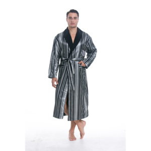 Peignoir <span class=keywords><strong>de</strong></span> bain thermique <span class=keywords><strong>pour</strong></span> hommes avec doublure en satin <span class=keywords><strong>de</strong></span> polyester et <span class=keywords><strong>polaire</strong></span> grande taille disponible-Peignoir en satin <span class=keywords><strong>pour</strong></span> hommes - Product Image 5