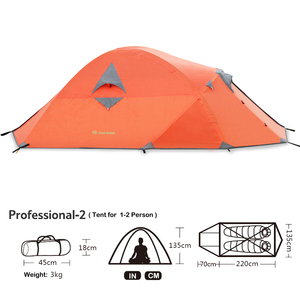 Carpa <span class=keywords><strong>de</strong></span> Camping <span class=keywords><strong>de</strong></span> Doble Capa <span class=keywords><strong>de</strong></span> 2 Colores, para 1-2 Personas, Ultraligera, <span class=keywords><strong>de</strong></span> Fábrica, 3 Pedidos - Product Image 5