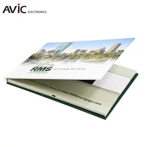 AVIC acrylique de mariage carte d'invitation 7 ''10.1'' HD IPS écran avec écran tactile android OS vidéo livre