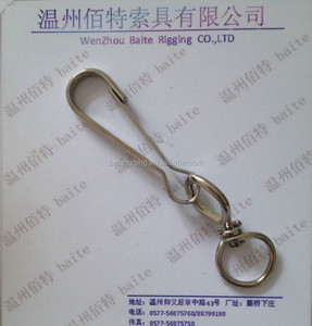 <span class=keywords><strong>Hot</strong></span> Bán Dây Buộc <span class=keywords><strong>Snap</strong></span> Clip Nickel Mạ 4293 Mùa Xuân Xoay Carabiner Kẽm Mạ Simplex Móc Với Kết Thúc Vòng - Product Image 3