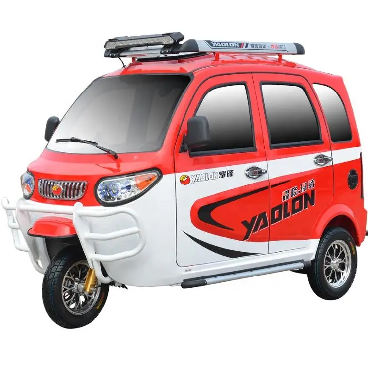 YAOLON oto yetişkin Tuk Tuk Bajaj çekçek yolcu üç tekerlekli bisiklet elektrikli düşük fiyat için hindistan taksi