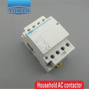 Ct1 4p 40a 2nc 2no 220v 400v ~ 50/60hz din rail contato doméstico ac