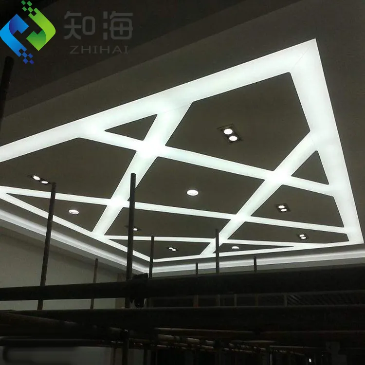 Zhihai Lichtgewicht Decoratieve Artistieke 60*60 Plastic Systeemplafond