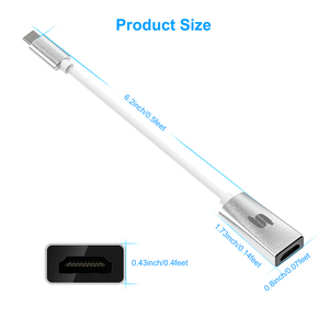 <span class=keywords><strong>Adaptateur</strong></span> USB 3.1 Type C à <span class=keywords><strong>HDMI</strong></span> femelle, miroir HD 4K, extension pour <span class=keywords><strong>Mac</strong></span>, coque en alliage de Zinc, câble hub - Product Image 5