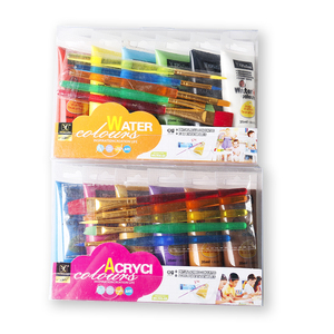 6สี35 Ml สีน้ำสีอะคริลิคสำหรับศิลปินด้วยแปรงทาสีพลาสติก - Product Image 3