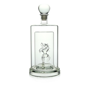 Botella de Vidrio de Borosilicato Alto, Botella de Whisky de Vidrio con Decoración de Caballo - Product Image 5