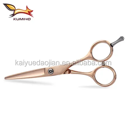 JS-55 titanium rose gold color hair scissors 5.5inch small hair shear Japanese stainless steel