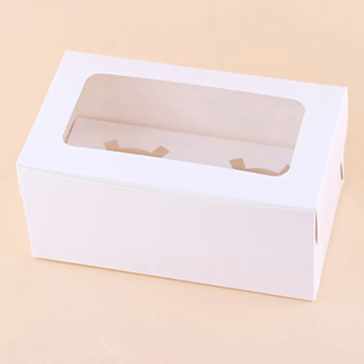 Pvc pencere ile ucuz fiyat beyaz fincan kek paketleme kutusu