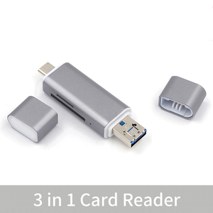 3 en 1 Tipo-c <span class=keywords><strong>lector</strong></span> de tarjeta para teléfono móvil usb3.0 <span class=keywords><strong>lector</strong></span> de tarjeta <span class=keywords><strong>sd</strong></span>/tf <span class=keywords><strong>lector</strong></span> de tarjeta PC tabletas - Product Image 4