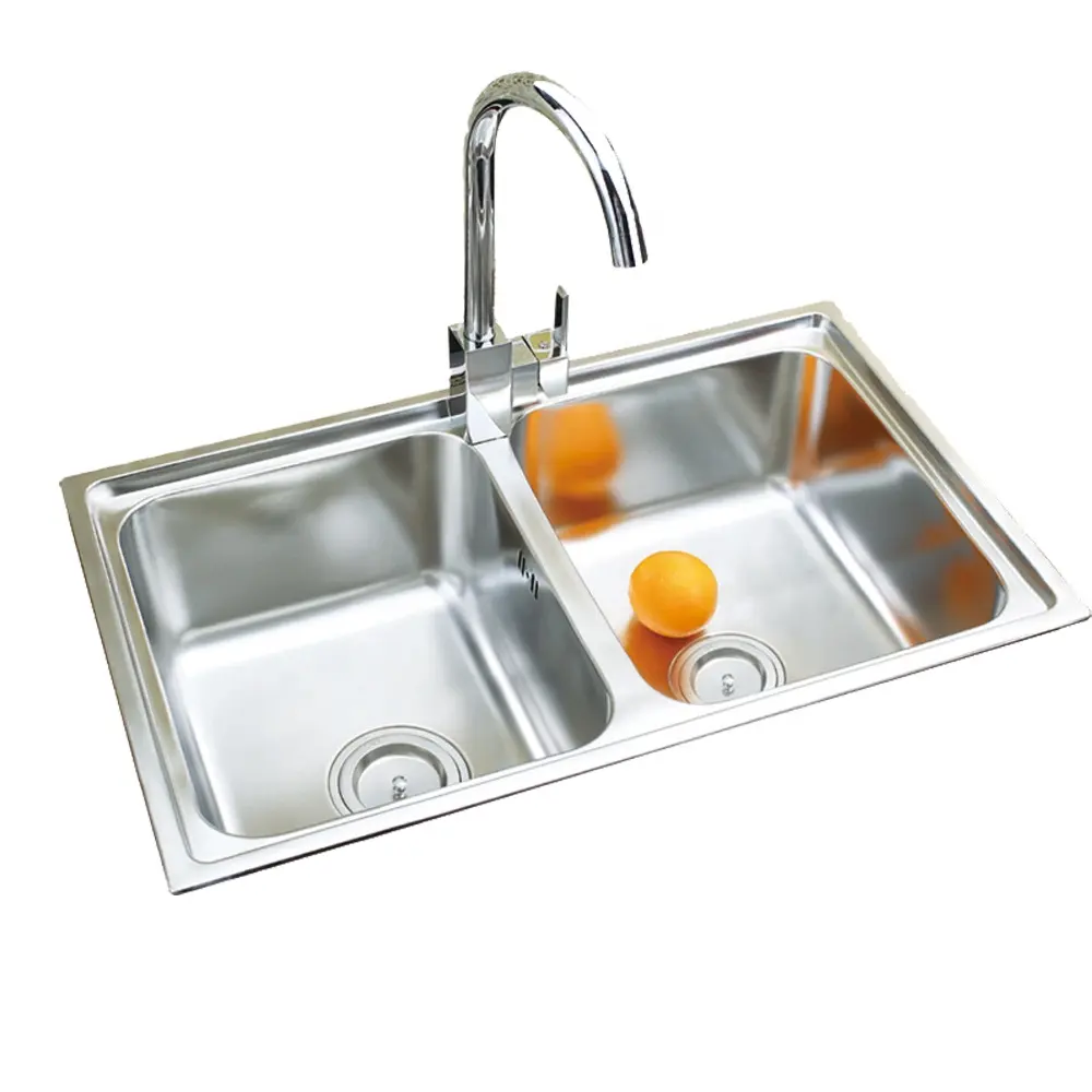 Two Bowl Sink Stainless Steel Kitchen Sink